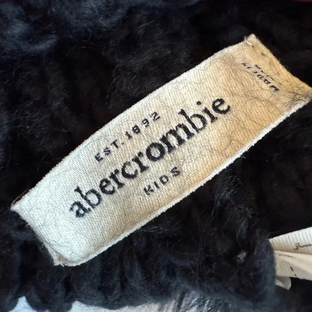 Abercrombie Kids Black Winter Beanie Snow Hat